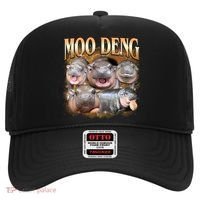 Gold Moo Deng Meme Hippo Funny Hat thumb 0