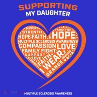 Gifts Ms Daughter Multiple Sclerosis Awareness Cool Gift Toddler Hoodie thumb 2
