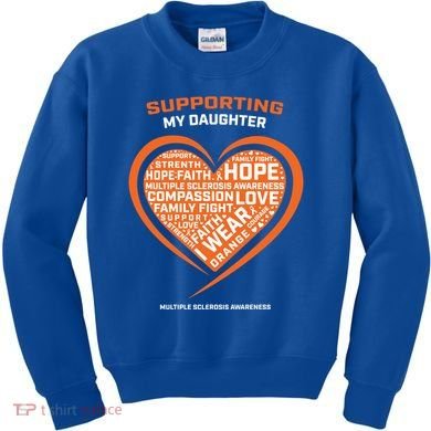 Gifts Ms Daughter Multiple Sclerosis Awareness Cool Gift Kids Sweatshirt