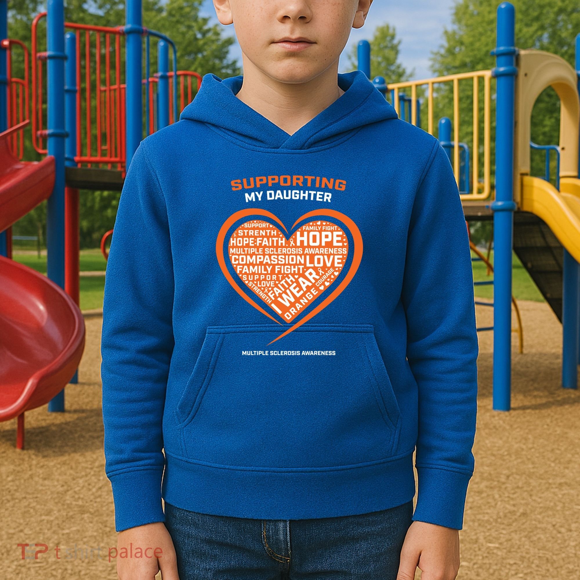 Gifts Ms Daughter Multiple Sclerosis Awareness Cool Gift Kids Hoodie