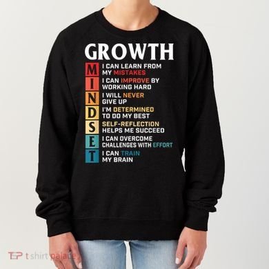 Growth Mindset Definition Motivational Quote Inspiration Women's Sweatshirt
