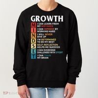 Growth Mindset Definition Motivational Quote Inspiration Women's Sweatshirt thumb 0