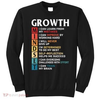 Growth Mindset Definition Motivational Quote Inspiration Sweatshirt