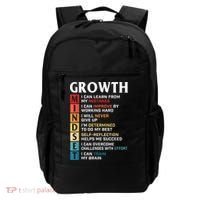 Growth Mindset Definition Motivational Quote Inspiration Backpack thumb 0