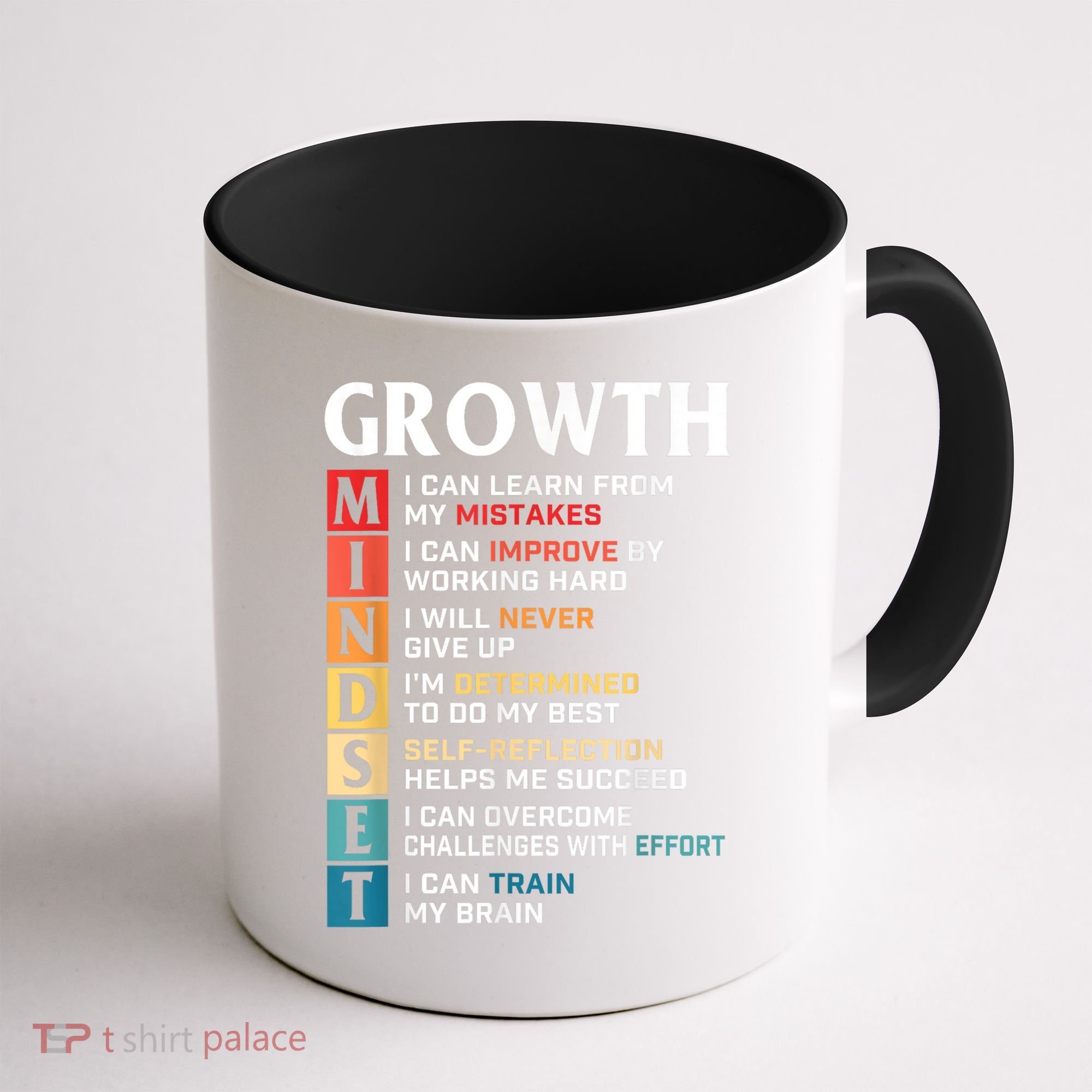 Growth Mindset Definition Motivational Quote Inspiration Coffee Mug