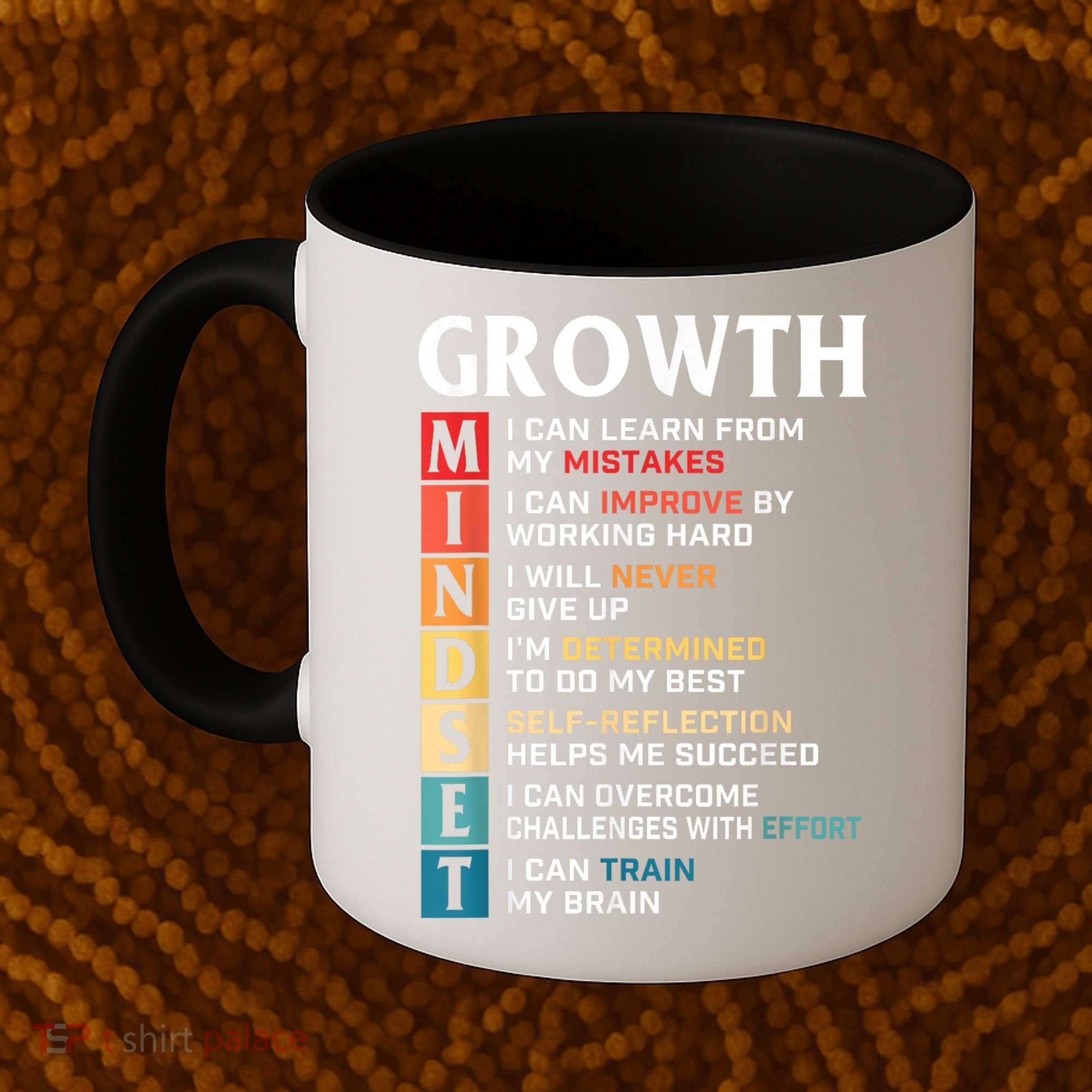 Growth Mindset Definition Motivational Quote Inspiration Coffee Mug