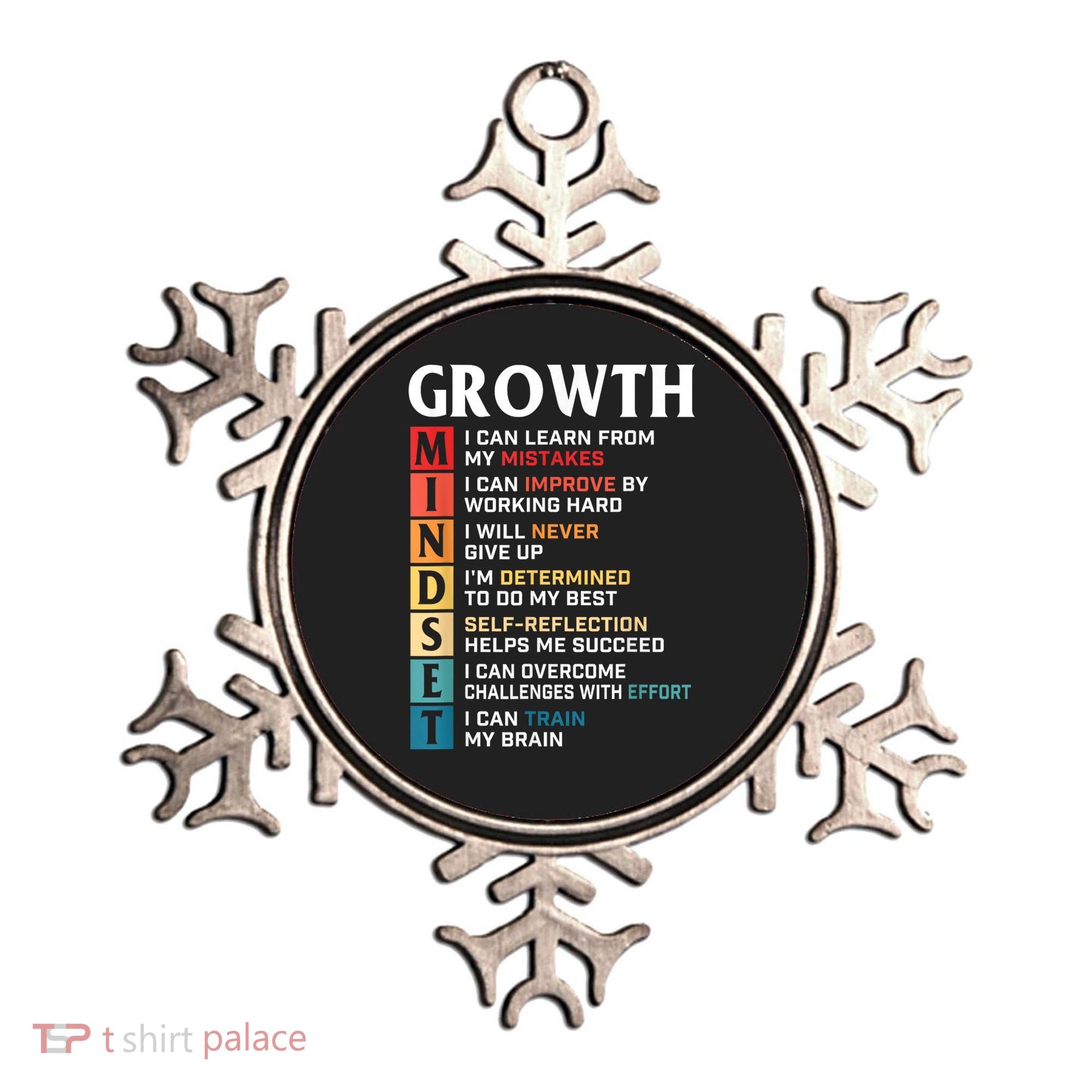 Growth Mindset Definition Motivational Quote Inspiration Ornament