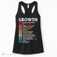 Growth Mindset Definition Motivational Quote Inspiration Women's Tank Top thumb 0