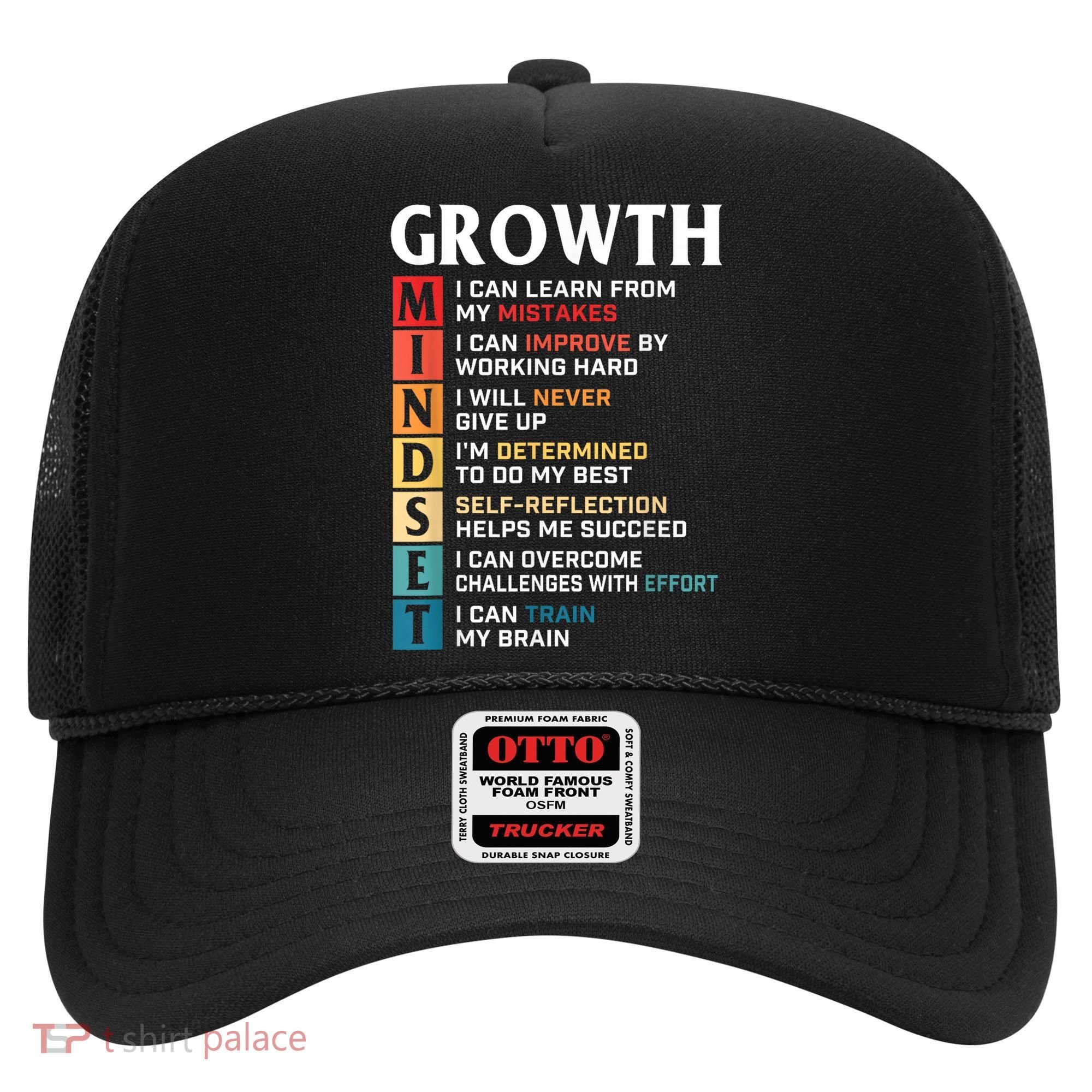 Growth Mindset Definition Motivational Quote Inspiration Hat