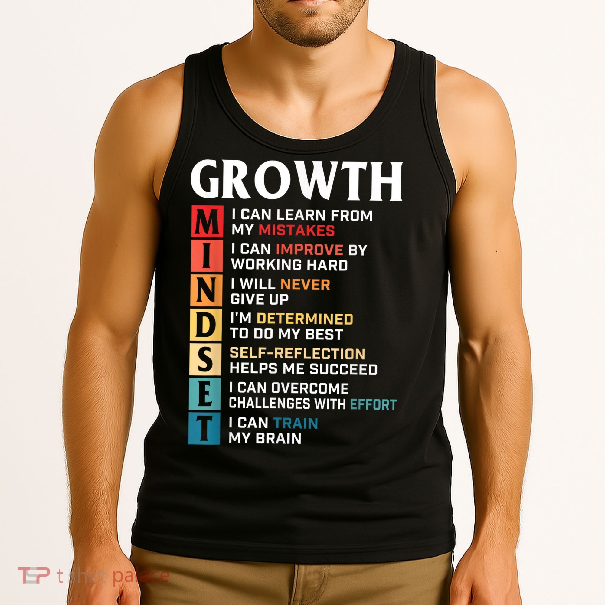Growth Mindset Definition Motivational Quote Inspiration Tank Top