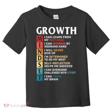 Growth Mindset Definition Motivational Quote Inspiration Toddler T-Shirt
