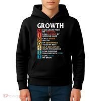 Growth Mindset Definition Motivational Quote Inspiration Kids Hoodie thumb 4