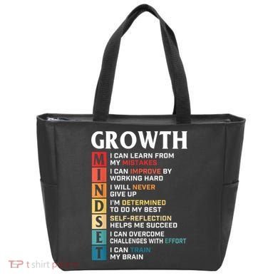 Growth Mindset Definition Motivational Quote Inspiration Tote Bag