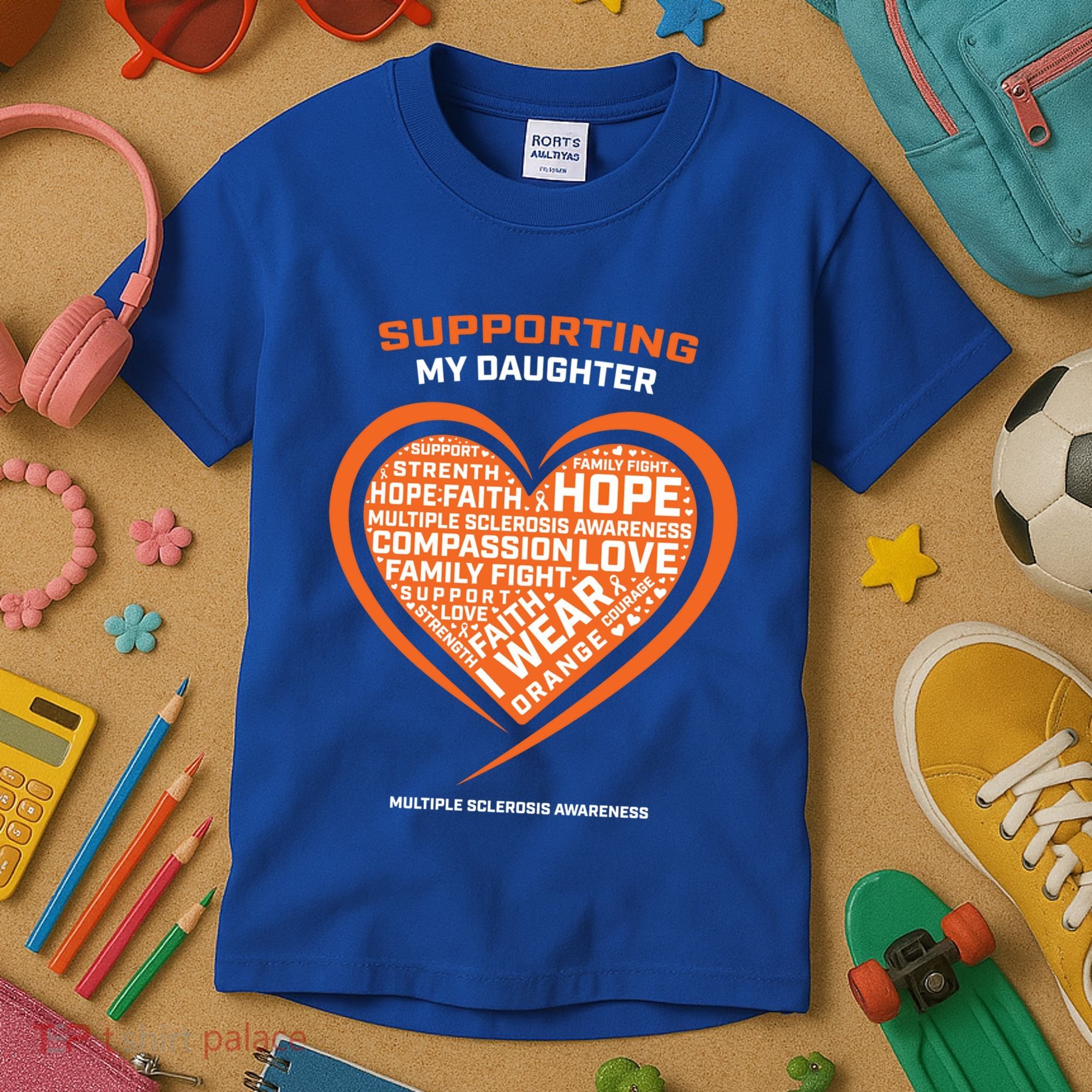Gifts Ms Daughter Multiple Sclerosis Awareness Gift Kids T-Shirt