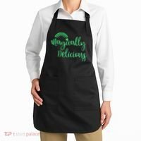 Glitter Magically Delicious Rainbow Shamrock St Patrick's Apron thumb 2