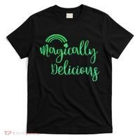 Glitter Magically Delicious Rainbow Shamrock St Patrick's T-Shirt thumb 0