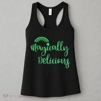 Glitter Magically Delicious Rainbow Shamrock St Patrick's Women's Tank Top thumb 3