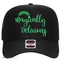 Glitter Magically Delicious Rainbow Shamrock St Patrick's Hat thumb 0