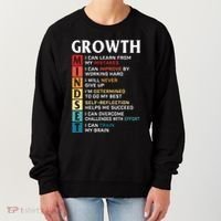 Growth Mindset Definition Motivational Quote Inspiration Women's Sweatshirt thumb 0