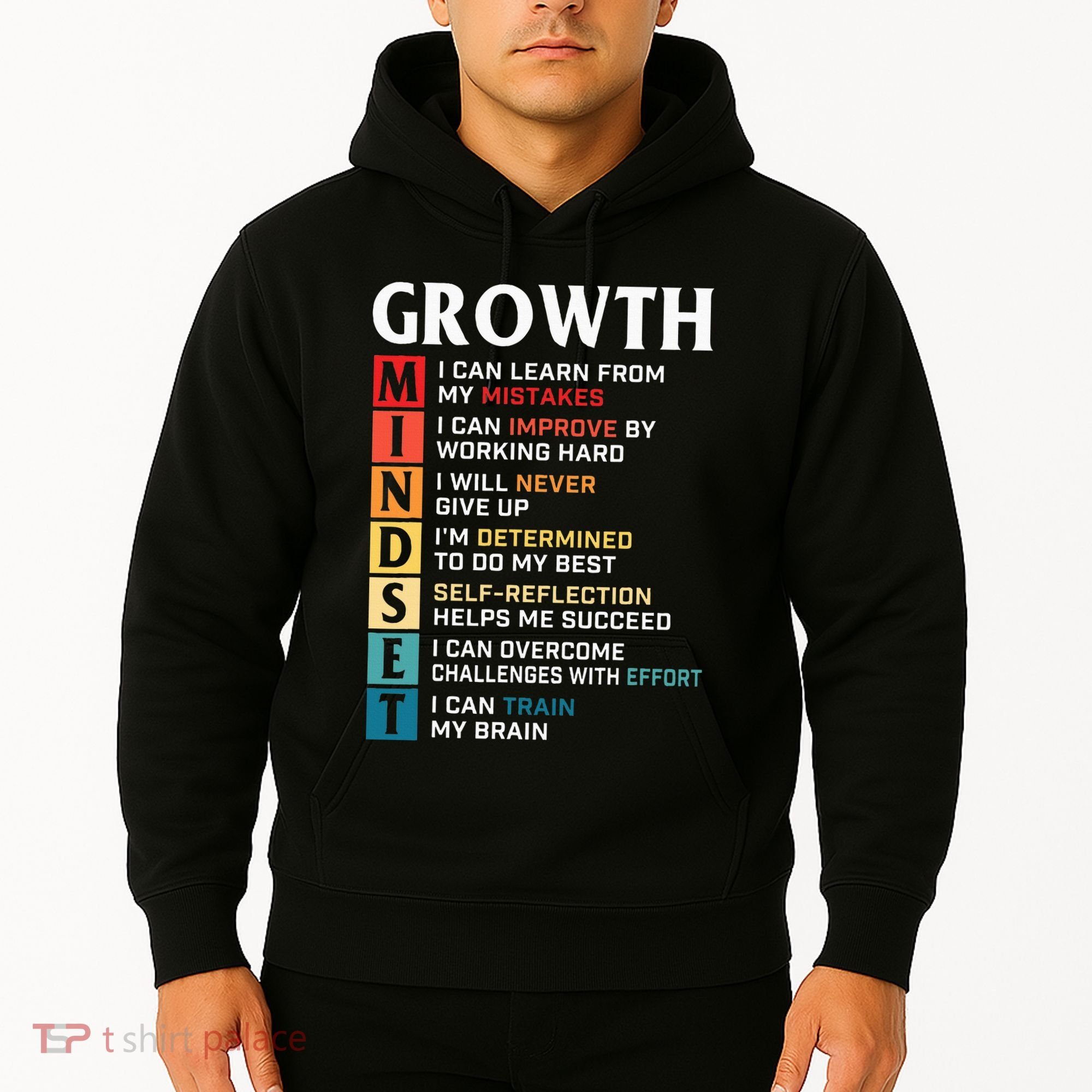 Growth Mindset Definition Motivational Quote Inspiration Hoodie