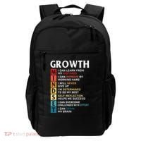 Growth Mindset Definition Motivational Quote Inspiration Backpack thumb 0
