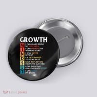 Growth Mindset Definition Motivational Quote Inspiration Button thumb 0
