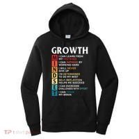 Growth Mindset Definition Motivational Quote Inspiration Women's Hoodie thumb 0