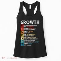 Growth Mindset Definition Motivational Quote Inspiration Women's Tank Top thumb 0