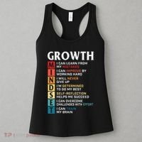 Growth Mindset Definition Motivational Quote Inspiration Women's Tank Top thumb 3
