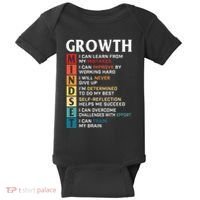 Growth Mindset Definition Motivational Quote Inspiration Baby Bodysuit thumb 0