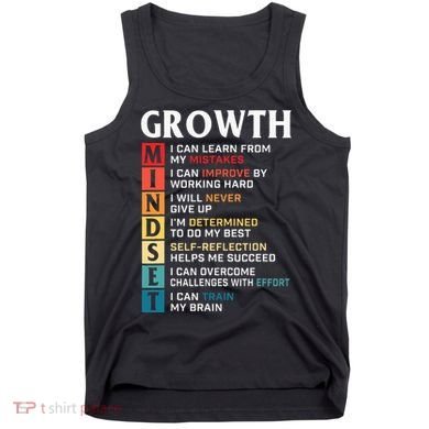 Growth Mindset Definition Motivational Quote Inspiration Tank Top