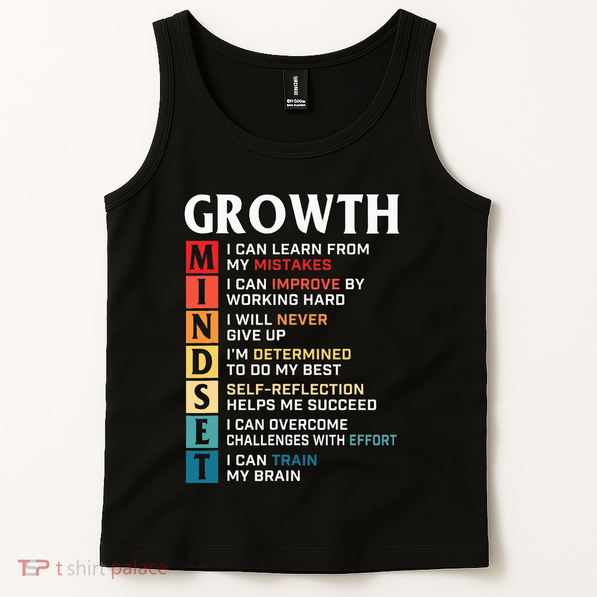 Growth Mindset Definition Motivational Quote Inspiration Tank Top