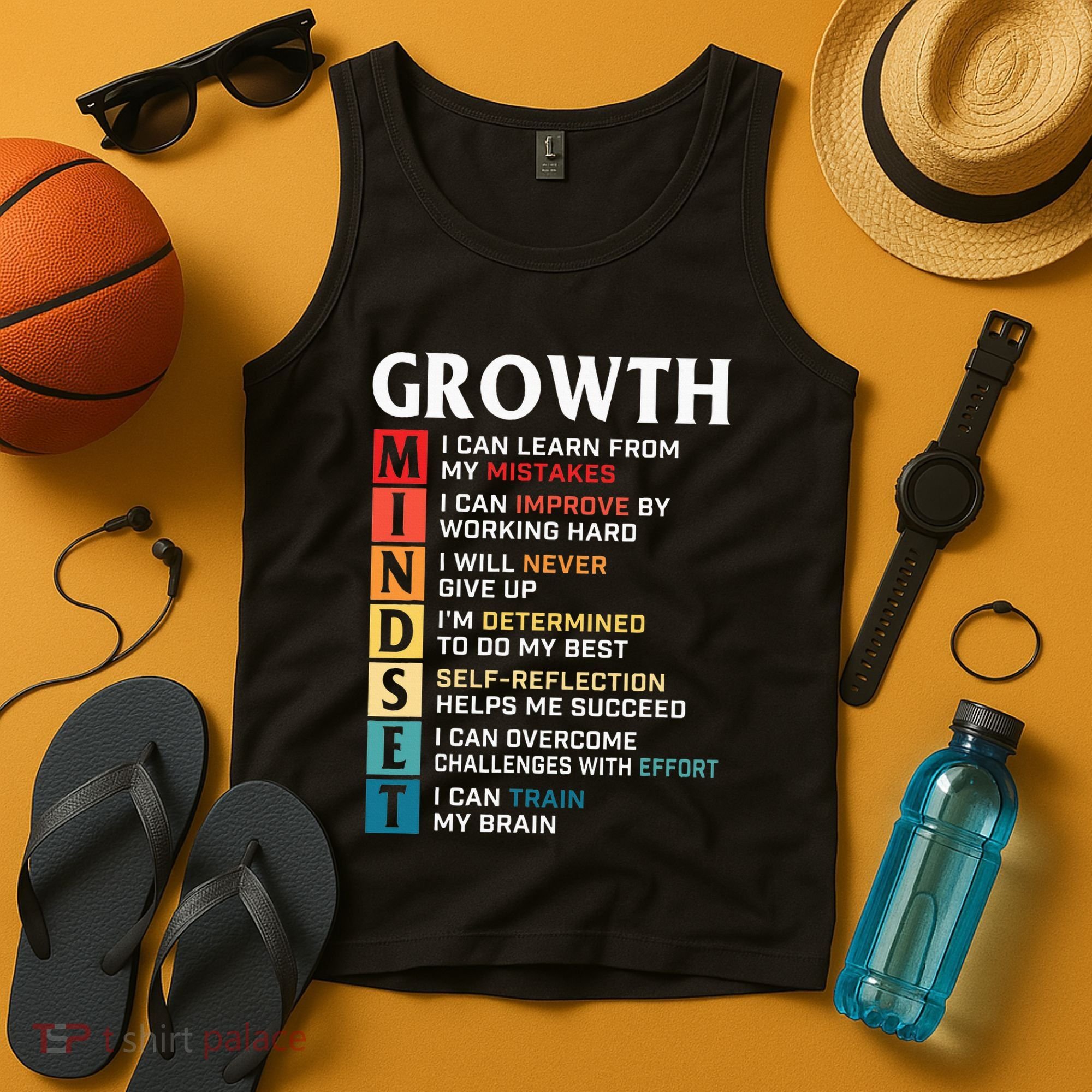 Growth Mindset Definition Motivational Quote Inspiration Tank Top