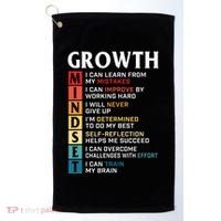 Growth Mindset Definition Motivational Quote Inspiration Golf Towel thumb 0