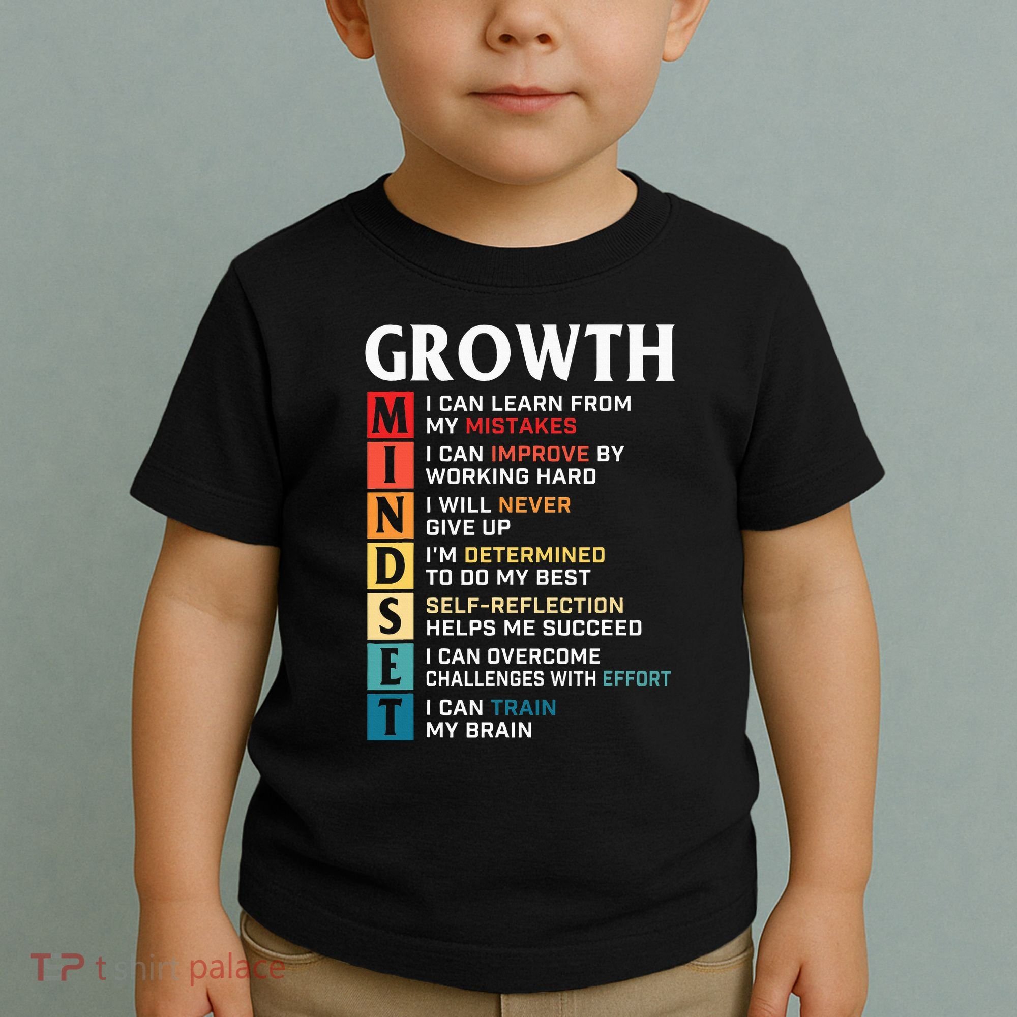Growth Mindset Definition Motivational Quote Inspiration Toddler T-Shirt