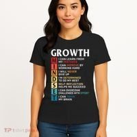 Growth Mindset Definition Motivational Quote Inspiration Women's T-Shirt thumb 4