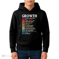 Growth Mindset Definition Motivational Quote Inspiration Kids Hoodie thumb 4