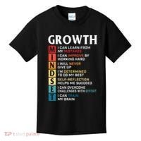 Growth Mindset Definition Motivational Quote Inspiration Kids T-Shirt thumb 0