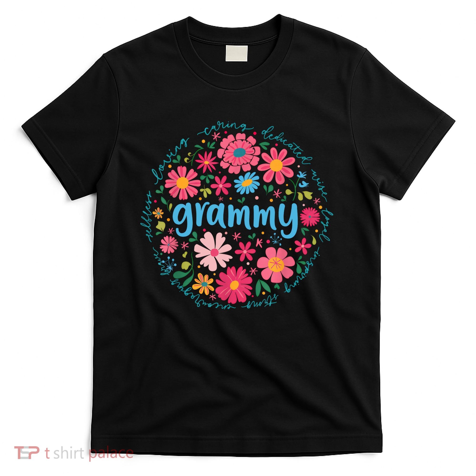 Grammy Mothers Day For Grandma Wildflower Floral Women  T-Shirt