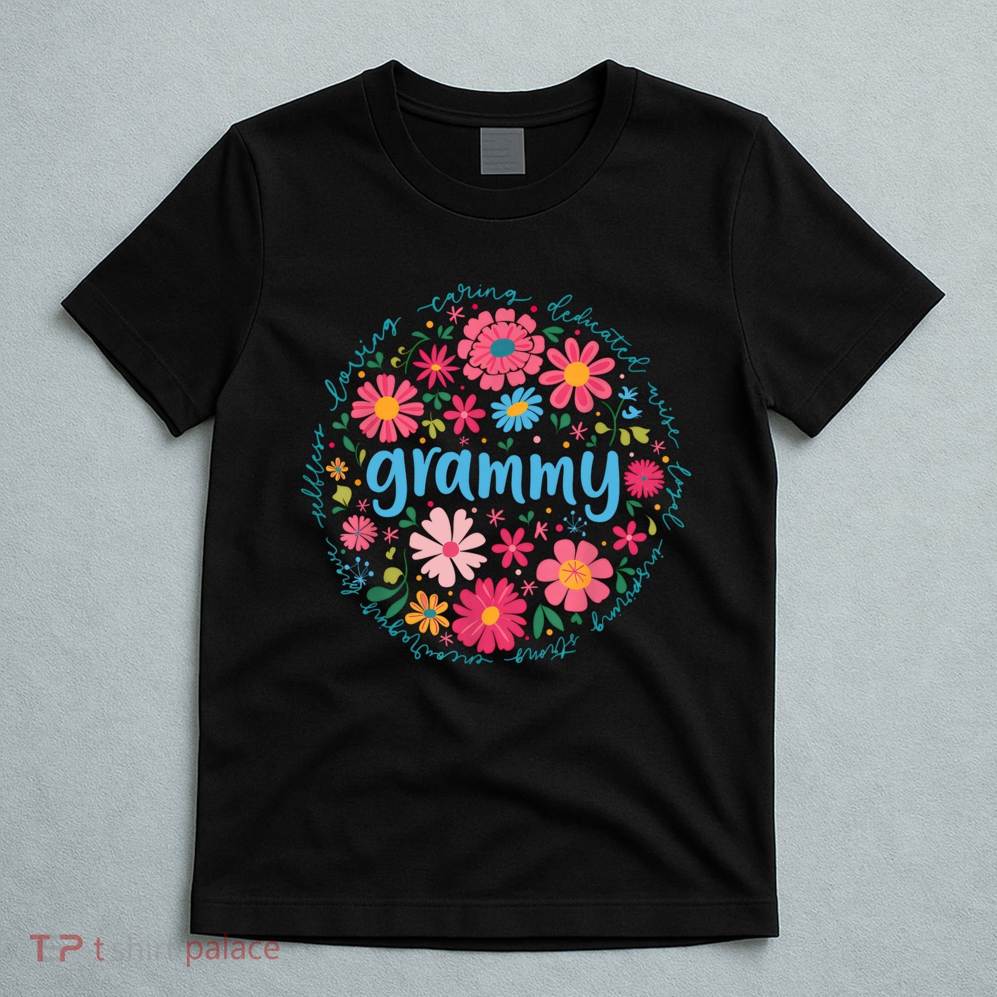 Grammy Mothers Day For Grandma Wildflower Floral Women  T-Shirt