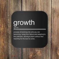 Growth Mindset Definition Quotes Entrepreneur Gifts School Coaster thumb 0