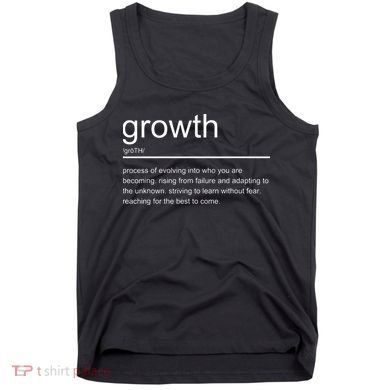 Growth Mindset Definition Quotes Entrepreneur Gifts School Tank Top