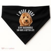 Goldendoodle Mom Doodle Dog Dad Funny Golden Doodle USA-Made Doggie Bandana thumb 0