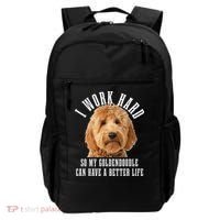 Goldendoodle Mom Doodle Dog Dad Funny Golden Doodle Backpack thumb 0