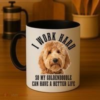 Goldendoodle Mom Doodle Dog Dad Funny Golden Doodle Coffee Mug thumb 4