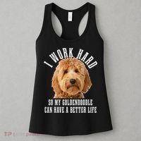 Goldendoodle Mom Doodle Dog Dad Funny Golden Doodle Women's Tank Top thumb 3