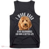 Goldendoodle Mom Doodle Dog Dad Funny Golden Doodle Tank Top thumb 0