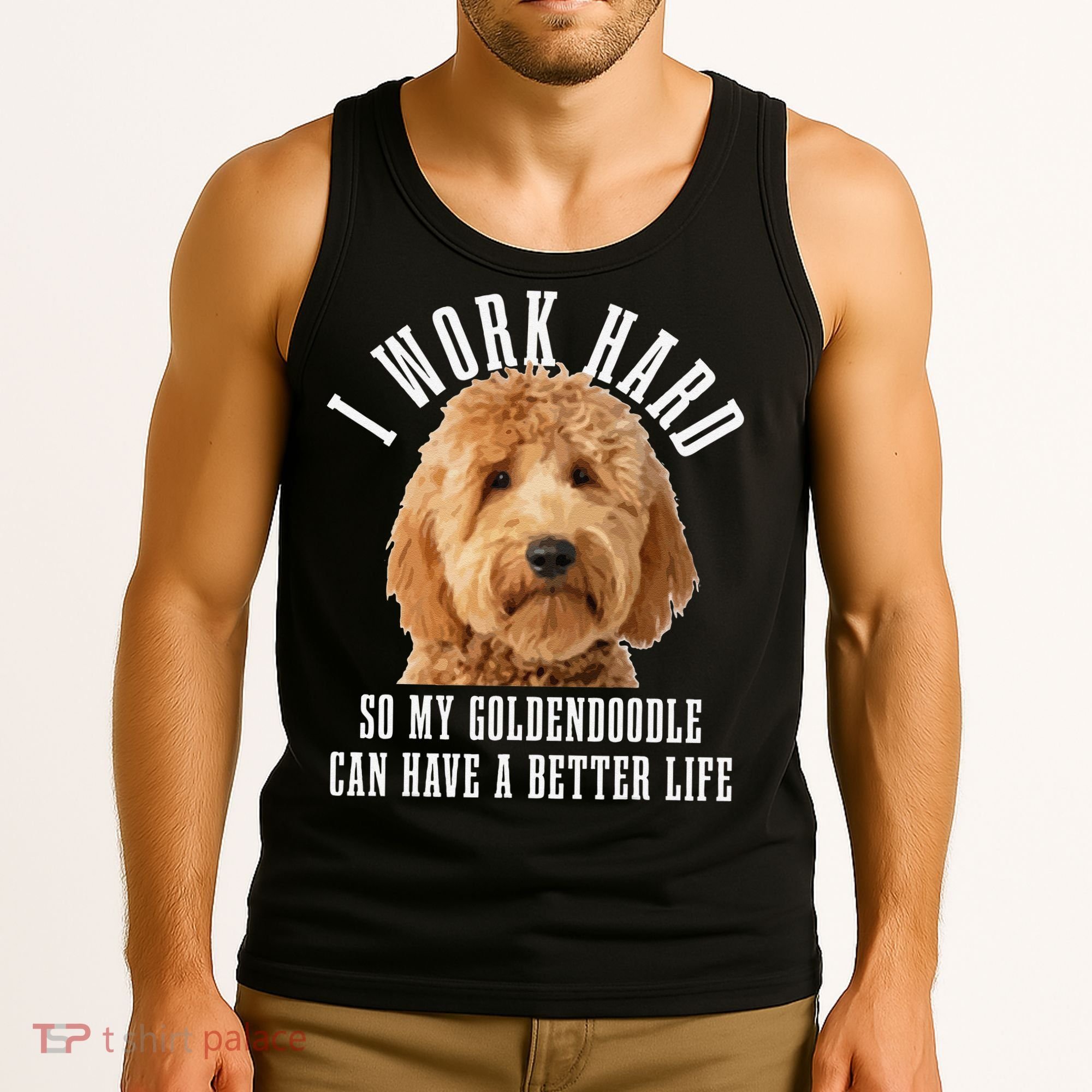 Goldendoodle Mom Doodle Dog Dad Funny Golden Doodle Tank Top