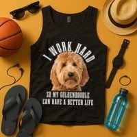 Goldendoodle Mom Doodle Dog Dad Funny Golden Doodle Tank Top thumb 4