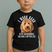 Goldendoodle Mom Doodle Dog Dad Funny Golden Doodle Toddler T-Shirt thumb 2